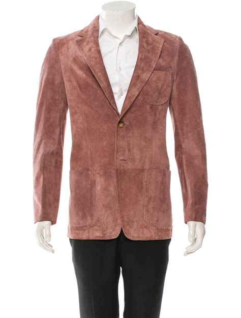 gucci suede blazer